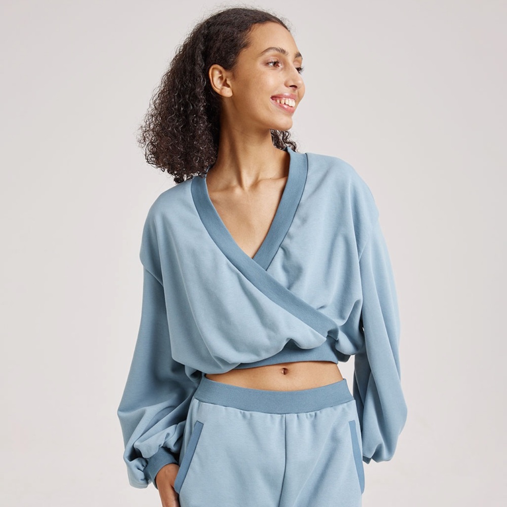 Nap Loungewear Warp Crop Top